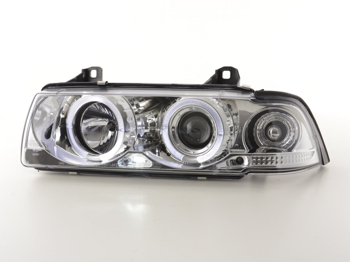 Scheinwerfer Set BMW 3er Coupe Typ E36 92-98 chrom Scheinwerfer Set BMW 3er Coupe Typ E36 92-98 chrom